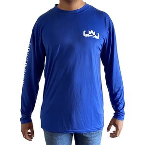 KingsPower - Blauw UV-shirt met lange mouwen XXL - Unisex- SPF 50 - dry wick