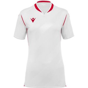 Macron Alya Shirt Korte Mouw Dames - Wit / Rood | Maat: 3XL