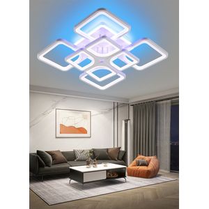 Decoratief - Plafond LED - 120W Kroonluchter Dimbaar Licht - 3 verwisselbare lichtkleuren