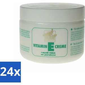 24 x Goldline - Bodycrème - Vitamine-E & Aloë Vera - Gevoelige Huid - Kalmerend - 250 ml - Bodycrème - Vitamine E - Aloë Vera - Gevoelige Huid - Kalmerend