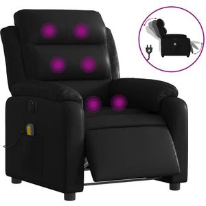 vidaXL - Massagestoel - Zwart - Verstelbaar - Elektrisch Kunstleer