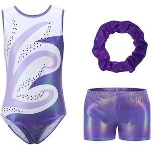 Turnsetje Loïs - paars - maat 146/152