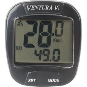 Ventura VI - Fietscomputer - Zwart