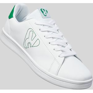 Casual Witte sneakers met groene accenten Owens Maat 36