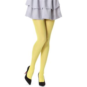 Bellivalini BLV-FI-1002 Dames Panty - 60 DEN - Polyamide - Microvezel - Geel – XL