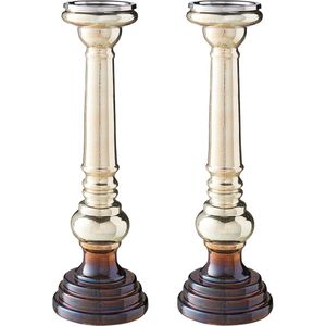 Beliani IMARTI - Kandelaar - Goud - Glas