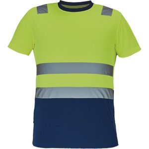 Cerva MONZON high-vis T-shirt 03040139 - HV Geel/Navy - M