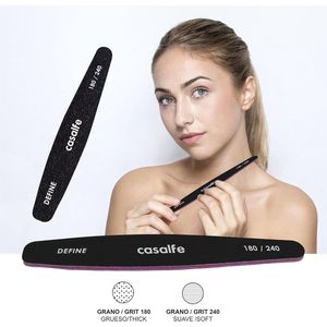 Professionele nagelvijl - fijne en gevoelige nagels - 1 stuk - zwart