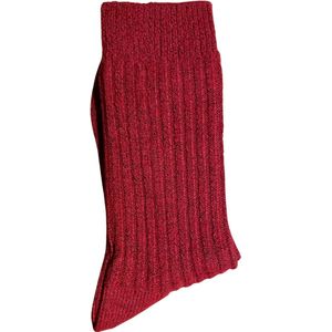 green-goose Alpaca Damessokken - Rood - Maat 35-38 - Alpaca Sokken voor Dames - 1 Paar - 95% Alpaka Wol