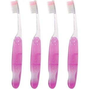 4 Stuks Opvouwbare Tandenborstels – Roze – Reisset – Compact – Tandverzorging – Hygiëne – Reisvriendelijk – Vakantie – Kamperen – Praktisch