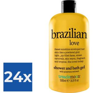 Treaclemoon Brazilian Love - Bath and Shower Gel - 500 ml. - Voordeelverpakking 24 stuks