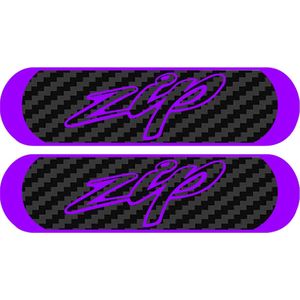 3D Reflector Sticker Piaggio Zip - Carbon/Paars