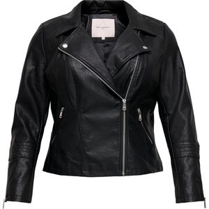 ONLY CARMAKOMA CAREMMY FAUX LEATHER BIKER NOOS Dames Jas - Maat 48