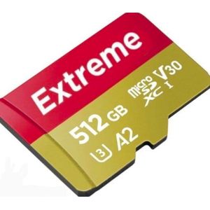 Micro SD-Kaart 512GB. Nu met gratis Adapter en USB flash drive.