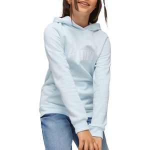 PUMA ESS Logo Hoodie FL G Meisjes Trui - Blauw - Maat 164