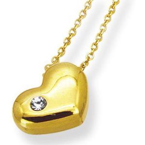 Amanto Ketting Ege Gold - 316L Staal PVD - Hart - 16x12mm - 45cm