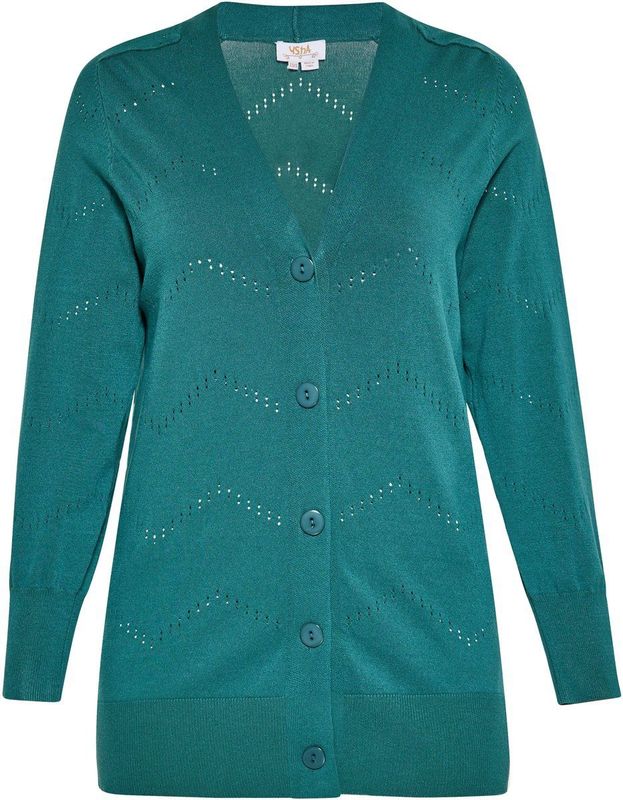 usha - FESTIVAL - Gebreid Vest - Groen