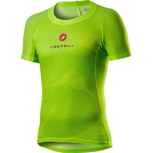Castelli Ondershirt Heren Fluo - CA Pro Mesh Short Sleeve Yellow Fluo - L