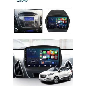 ADIVOX 9 inch geschikt voor Hyundai iX35 2010-2015 Android 14 2GB/32GB 8CORE CarPlay/Auto/Wifi/RDS/DSP/5G/DAB+