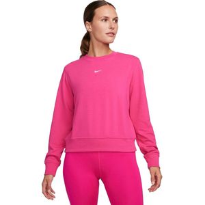 Nike dri-fit one crewneck sweater in de kleur roze.