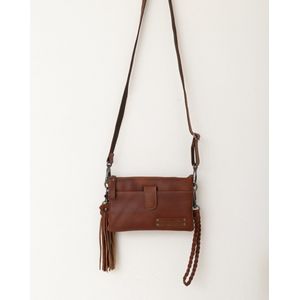 Bag2Bag - Dover - Leren Crossbody Bag - Clutch - Cognac