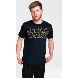 Logoshirt - T-Shirt - Zwart - Star Wars Logo
