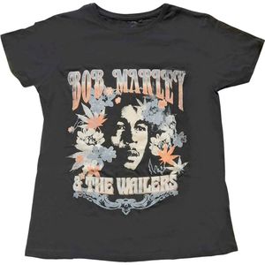 Bob Marley - & The Wailers Dames T-shirt - 3XL - Zwart