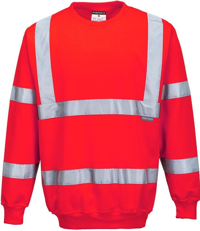 Portwest Hi-Vis Sweatshirt B303 - Rood - L