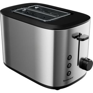 KITCHEN TOOLS broodrooster 980 W - Bruiningsniveaus: 6 - Elektronische bruiningscontrole - Ontdooifunctie gelijktijdig ontdooien en roosteren