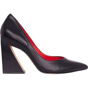 Mangará Maraca dames pumps - 10cm blokhak - Zwart - Maat 39