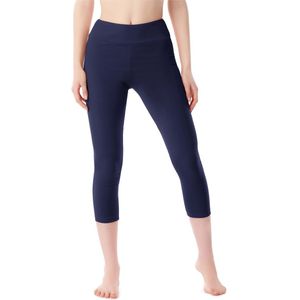 Merry Style MS-MS10-430-LE Dames Capri Leggings - Sport - Vrijetijdsbroek - 3/4 Lengte - Katoen - Sporbroek - Yogabroek - Marine - XL