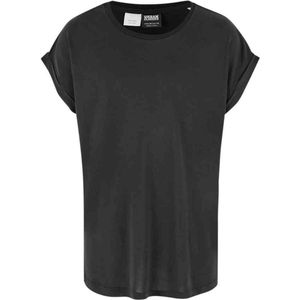 Urban Classics - Modal Extended Shoulder Kinder T-shirt - Kids 110/116 - Zwart