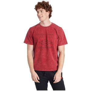 Umbro Large Logo T-shirt Met Korte Mouwen Rood S Man