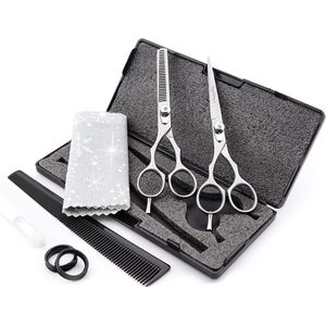 Professionele kappersschaar set dunner textuur - kapper haar snijschaar met verstelbare schroef - Haryali London