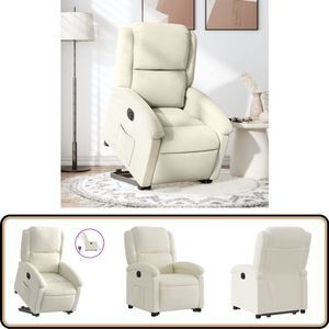 vidaXL Sta-op-stoel - Elektrisch Verstelbaar - Fluweel Elektrische Sta-op-stoel - Sta-op Functie - Ergonomische Stoel - Lounge Stoel - Relaxfauteuil