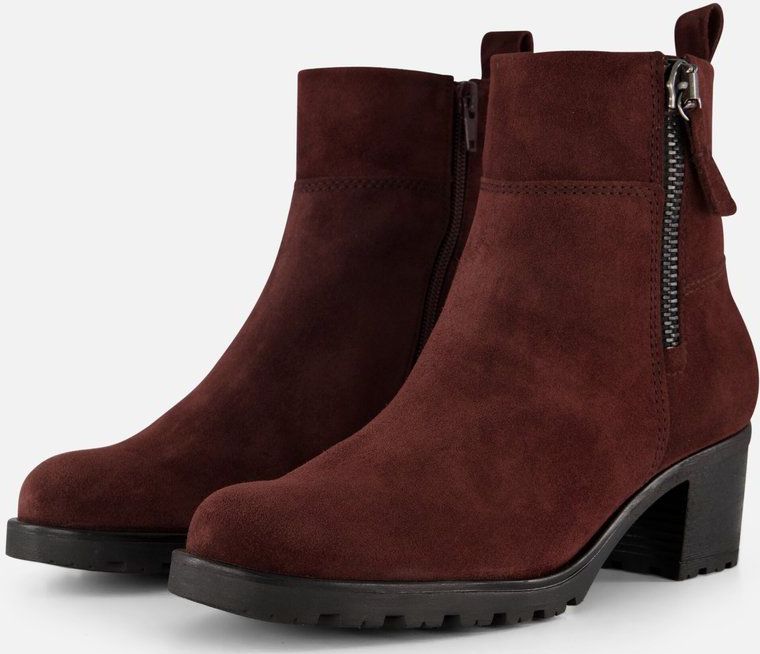 Gabor - Enkellaarsjes - Bordeaux - Suede