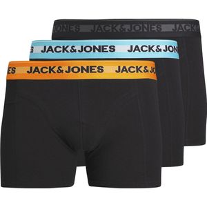 Jack & Jones Heren Boxershorts Trunks JACHUDSON Bamboe Zwart 3-Pack - Maat S