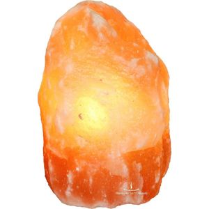 Himalaya Salt Dreams - Zoutlamp - Tafellamp - 2-3Kilo - 19cm Hoog - Siliconendopjes