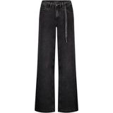 Red Button - Claudette - Jeans - Zwart - Wide Leg - Hoge Taille