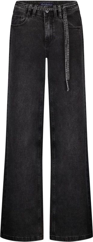 Red Button - Claudette - Jeans - Zwart - Wide Leg - Hoge Taille