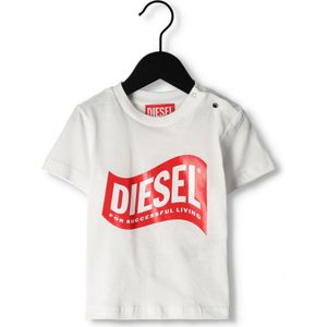 Diesel Tlinb Tops & T-shirts Unisex - Shirt - Wit - Maat 68/74