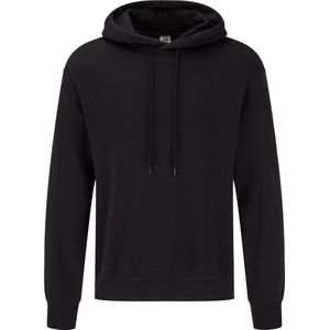 Fruit Of The Loom Volwassenen Unisex Klassiek basissweater Met Capuchon (Zwart)