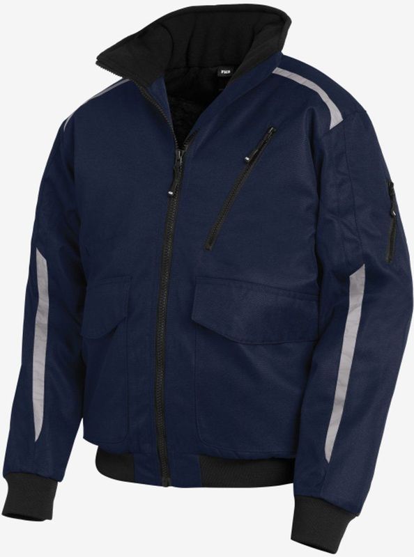 FHB Volker Werkjack met reflectoren Marineblauw maat S