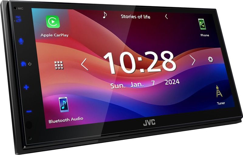 JVC - KW-M593BT - Autoradio - Zwart - Touchscreen 6,8 inch