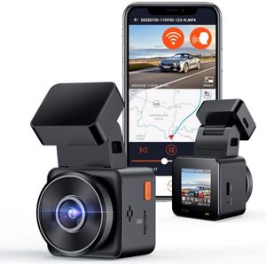 Dashcam - Daschcams - Auto - Camera - Vooruit - Achteruit - Video - Autobeveiliging - Parkeerbeveiliging - Recording - Dag en Nacht - Schadepreventie