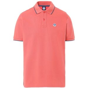 North Sails - Graphic 692397 - Korte Mouw Poloshirt - Blauw - Katoen