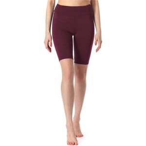 Merry Style Dames Leggings - Sport - Vrijetijdsbroek - Korte - Viscose - MS-MS10-219-LE - Wijnrood - M