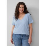 s.Oliver - T-Shirt - V-hals - Zacht Jersey