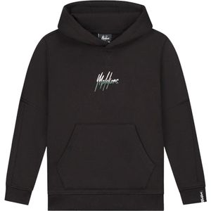 Jongens hoodie Split essentials - Zwart / Donker groen