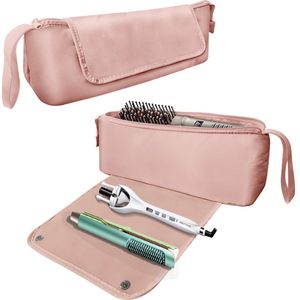 2-in-1 reistas met warmtekussen, grote capaciteit, draagbare opbergtas met grote hittebestendige pad Geschikt voor stijltang, krultang, heteluchtborstel en benodigdheden